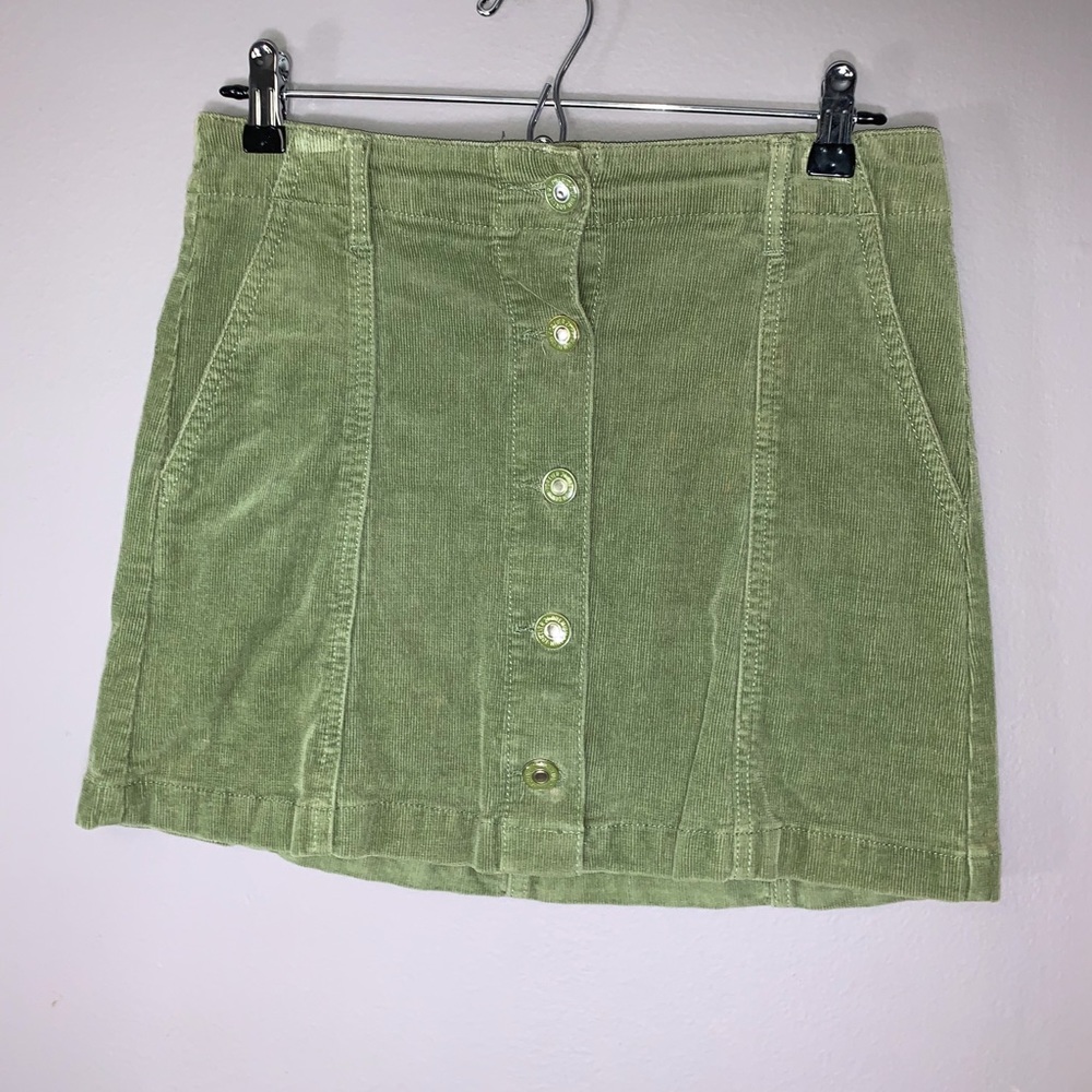 Green Corduroy Skirt!